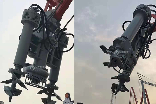 遠洋牌挖掘機專用抽沙泵安裝示意圖